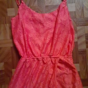 Silky Peach Gradient Dress